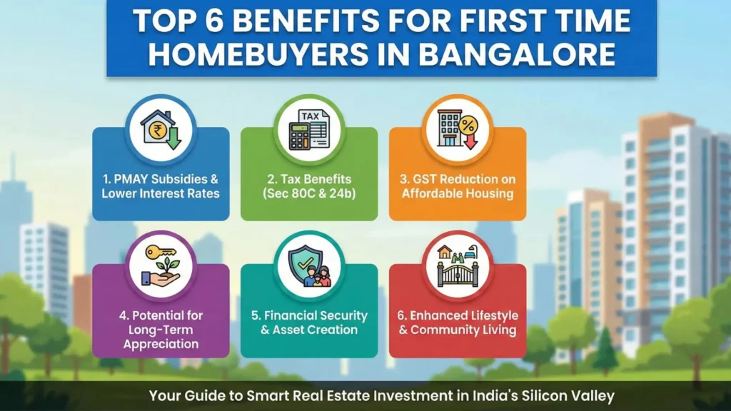 Top 6 Benefits for First Time Homebuyers in Bangalore