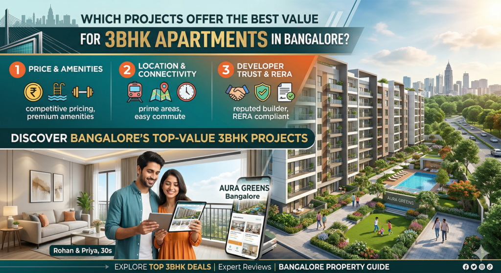 Which Projects Offer the Best Value for 3BHK Apartments in Bangalore?