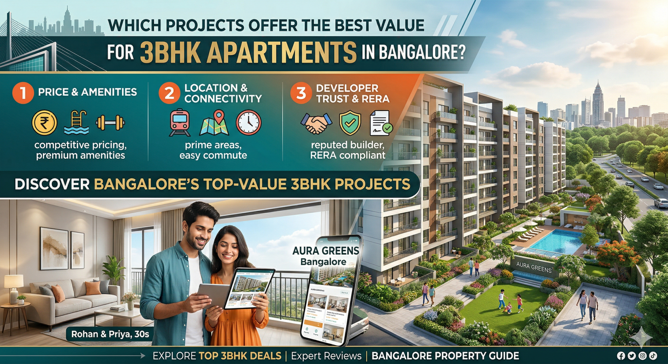 Which Projects Offer the Best Value for 3BHK Apartments in Bangalore?