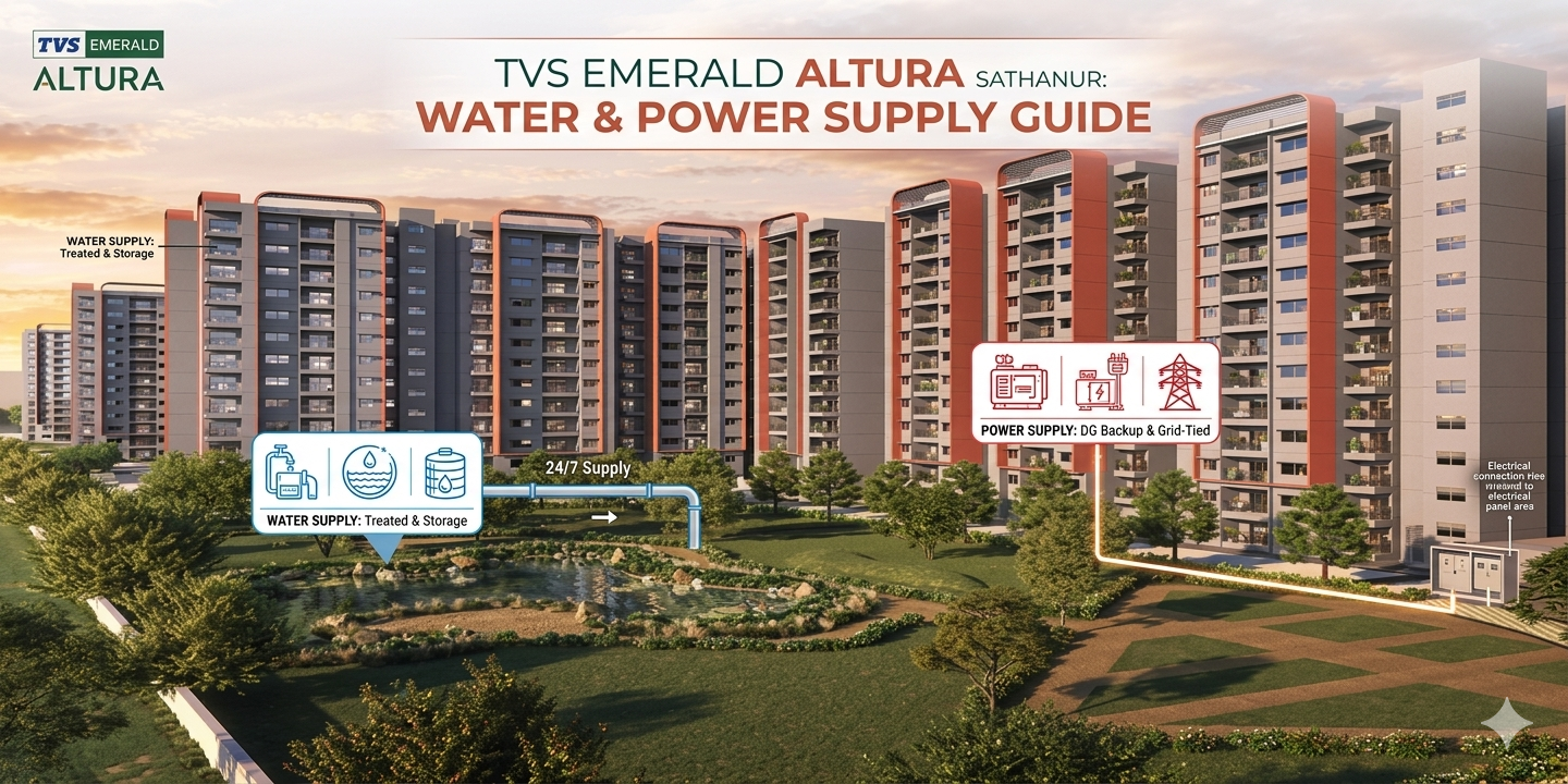 TVS Emerald Altura Sathanur: Best Water & Power Supply